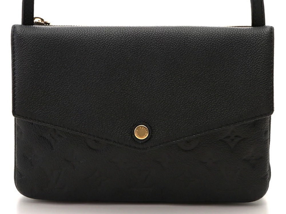 LOUIS VUITTON Bag Twice Shoulder Monogram Empreinte Noir Black
